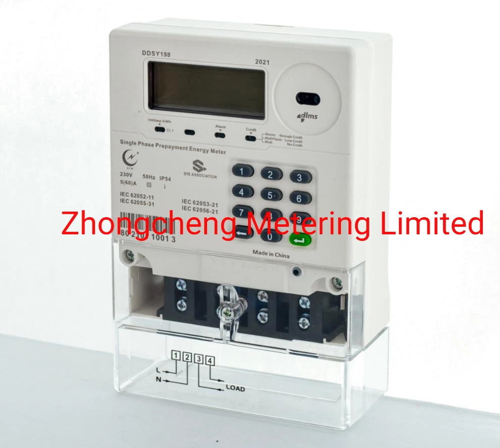 STS Single Phase Conventional Keypad Prepaid Energy Meter