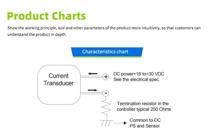 Kct-L DC Hall Effect Current Sensor 50A with Wire