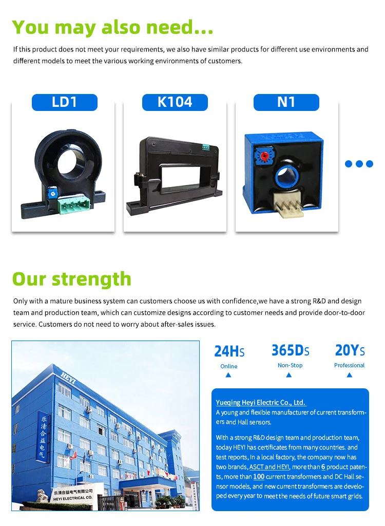 Kct-L DC Hall Effect Current Sensor 50A with Wire