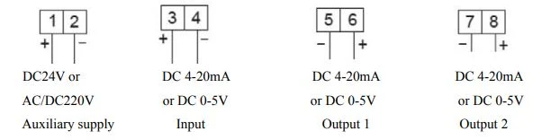 Acrel Bm-Di/II Analog DC Signal Current Isolator with 2-20mA Two Way Output DIN Rail Current Isolator