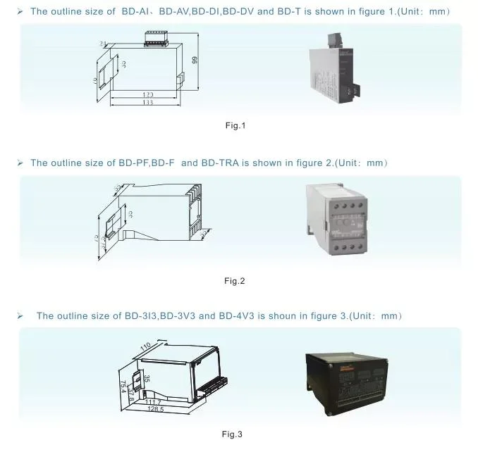 Bd Series Single Phase Direct Current Power Transducer