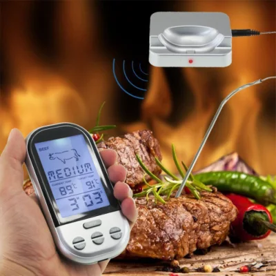 Monitor della temperatura della griglia del barbecue con allarme, termometro da cucina digitale wireless Bluetooth Bl11777