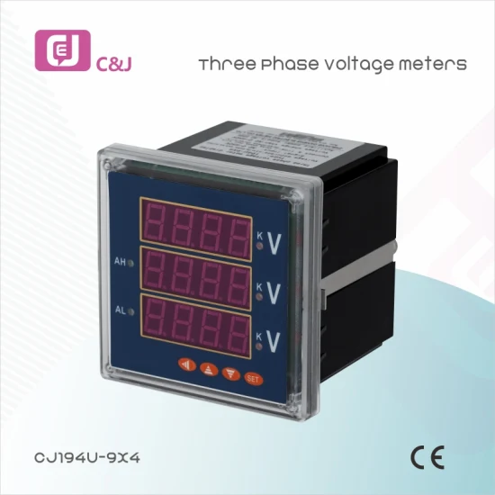 Misuratore di tensione monofase della tensione di misurazione CA Cj194u-9X1 della rete elettrica